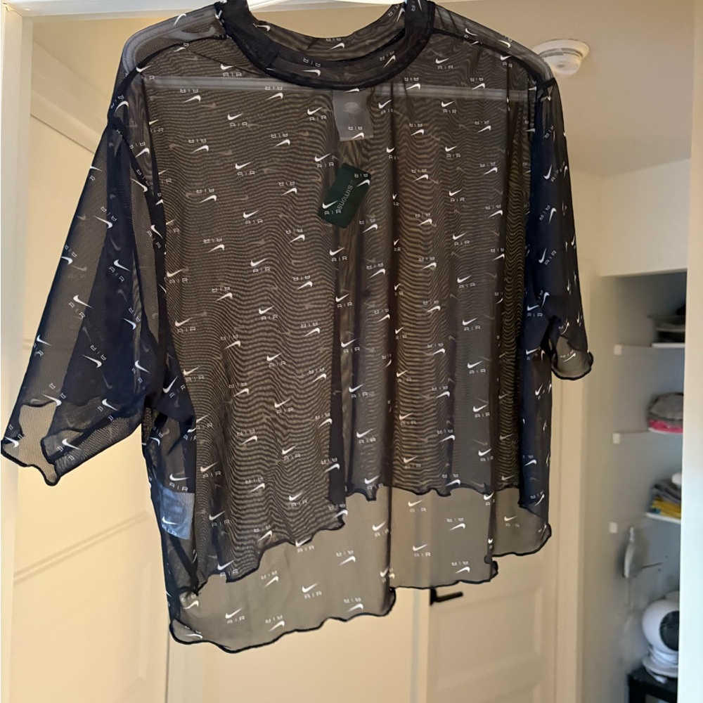 Nike Sheer Short Sleeve Top